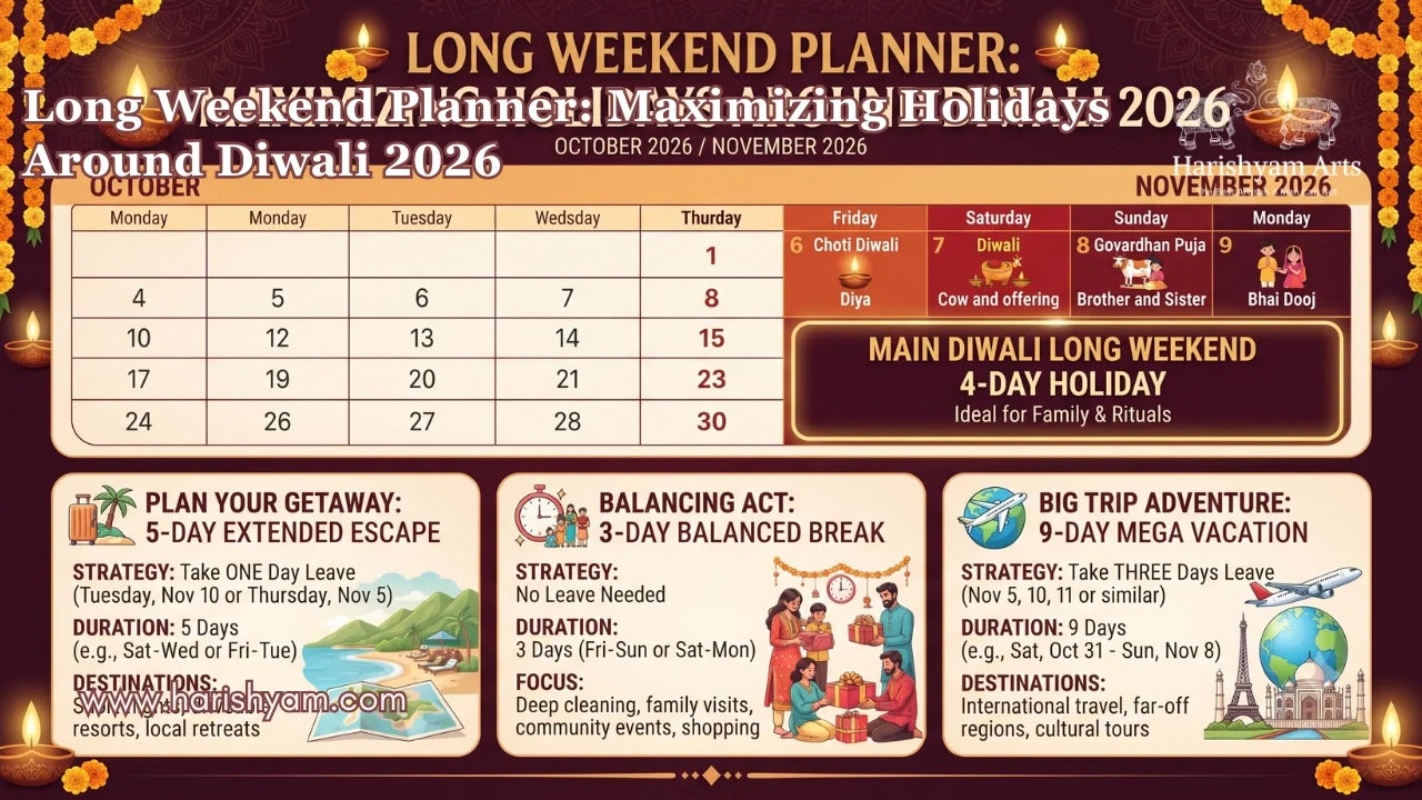 Long Weekend Planner: Maximizing Holidays Around Diwali 2026