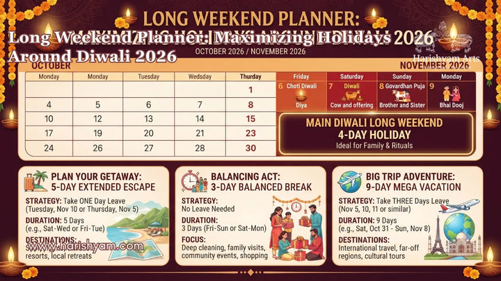 Long Weekend Planner: Maximizing Holidays Around Diwali 2026
