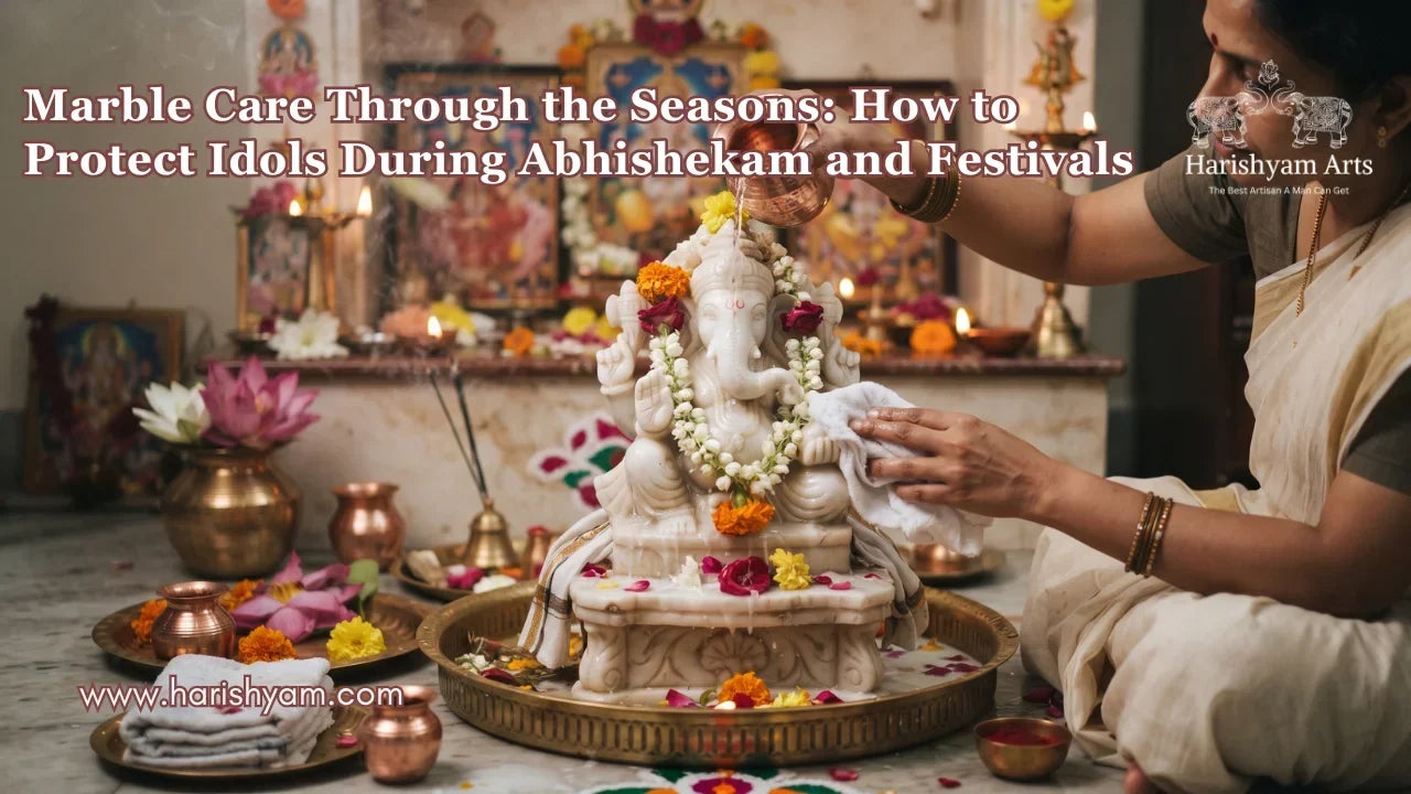 Marble Care Through the Seasons: How to Protect Idols During Abhishekam and Festivals