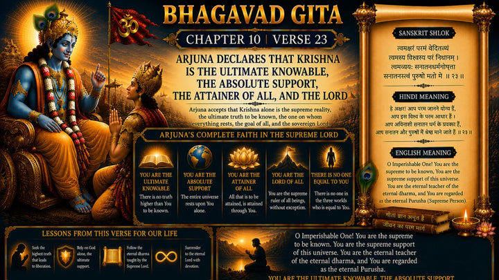 Bhagavad Gita Chapter 10 Verse 23 Meaning in Hindi & English