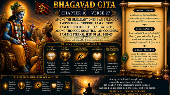 Bhagavad Gita Chapter 10 Verse 27 Meaning in Hindi & English