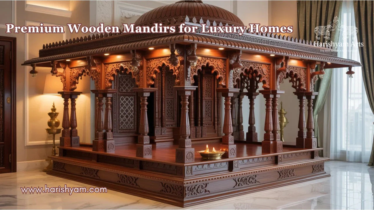 Premium Wooden Mandirs for Luxury Homes
