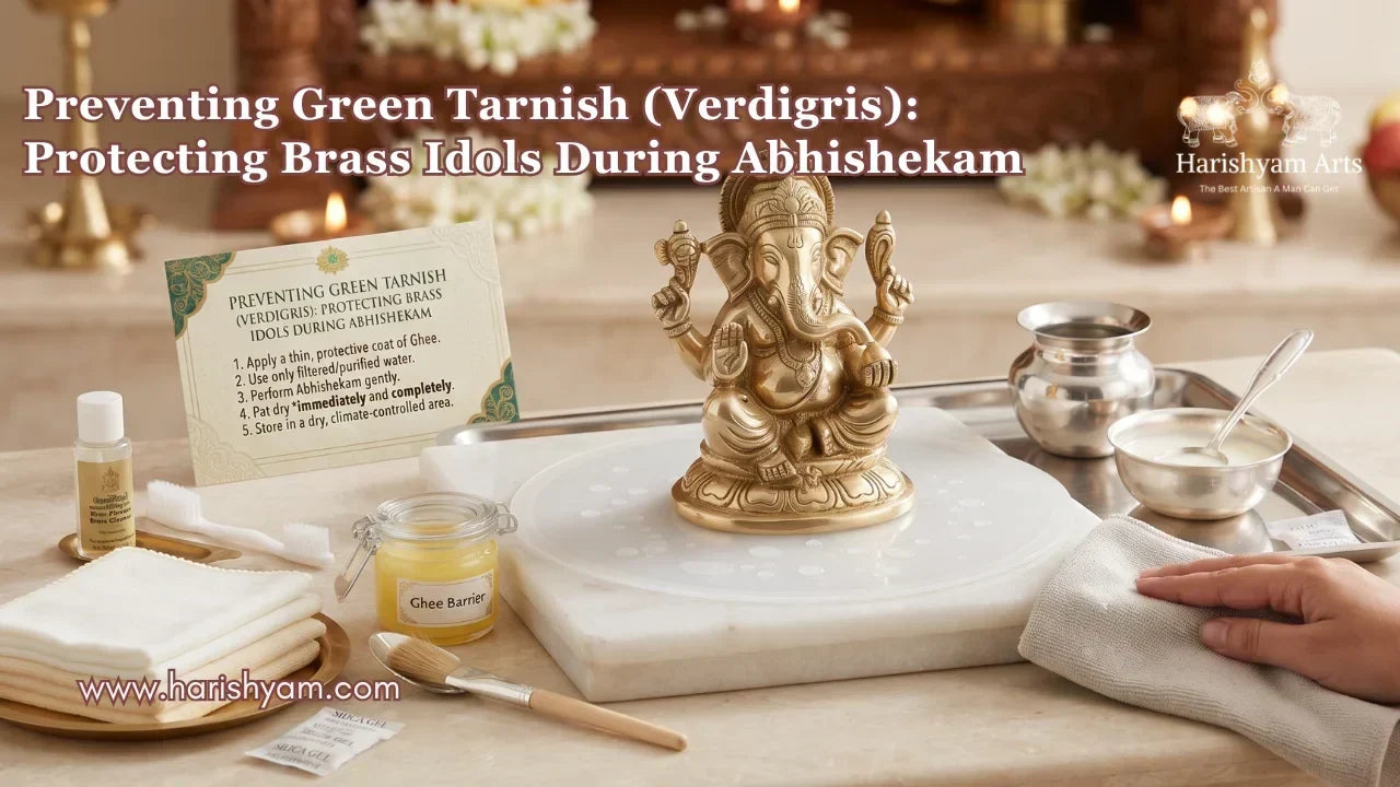 Preventing Green Tarnish (Verdigris): Protecting Brass Idols During Abhishekam
