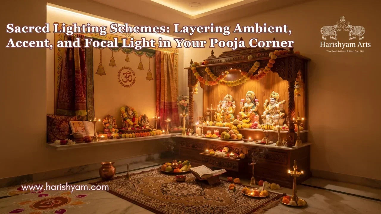 Sacred Lighting Schemes: Layering Ambient, Accent, and Focal Light in Your Pooja Corner
