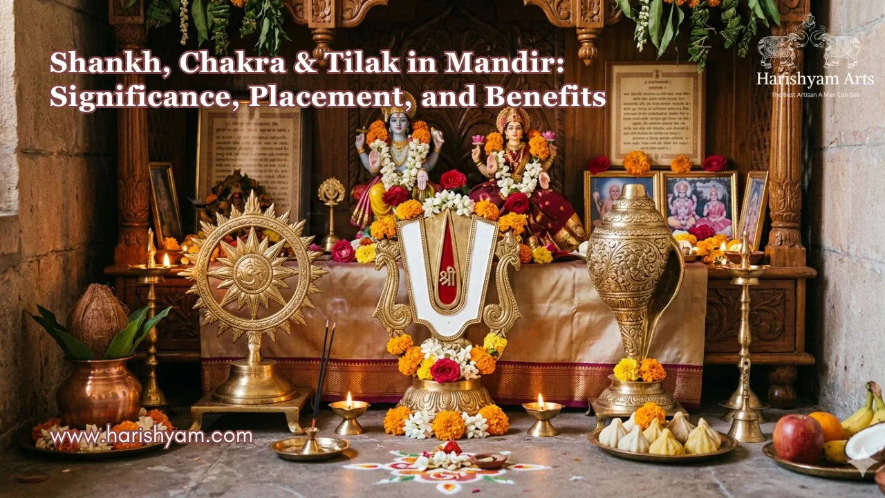 Shankh, Chakra & Tilak in Mandir: Their Significance, Placement, and Benefits Explained