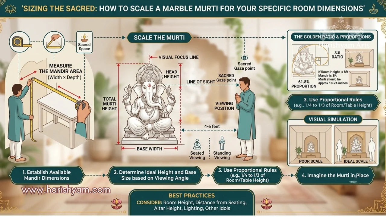 Sizing the Sacred: How to Scale a Marble Murti for Your Specific Room Dimensions
