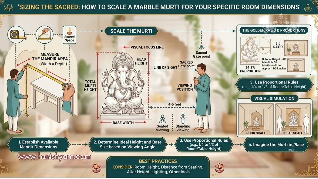 Sizing the Sacred: How to Scale a Marble Murti for Your Specific Room Dimensions