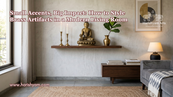 Small Accents, Big Impact: How to Style Brass Artifacts in a Modern Living Room