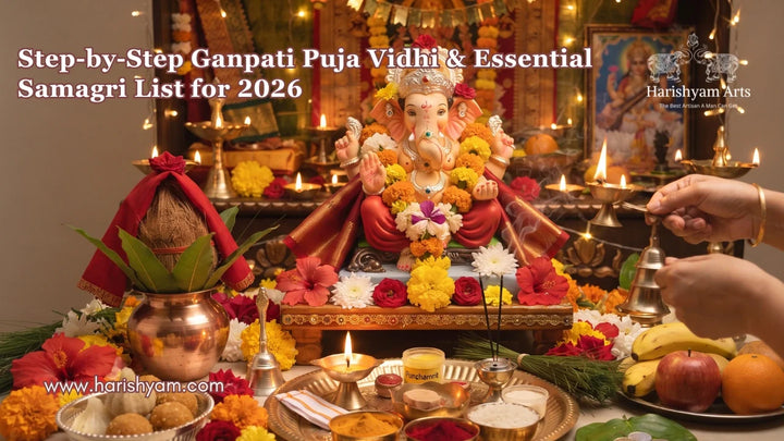 Step-by-Step Ganpati Puja Vidhi at Home & Essential Samagri List for Ganpati Sthapana (2026)