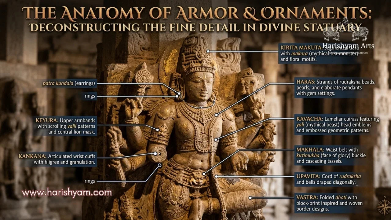 The Anatomy of Armor & Ornaments: Deconstructing the Fine Detail in Divine Statuary