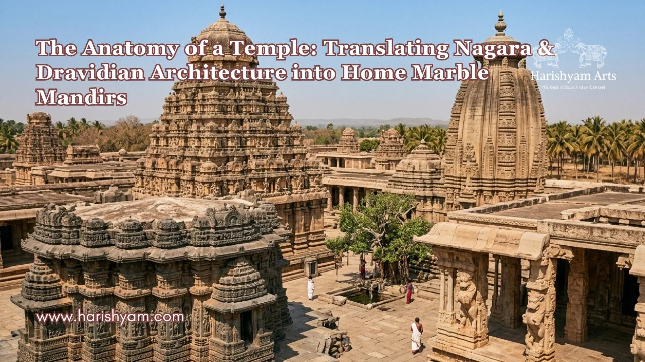The Anatomy of a Temple: Translating Nagara & Dravidian Architecture into Home Marble Mandirs