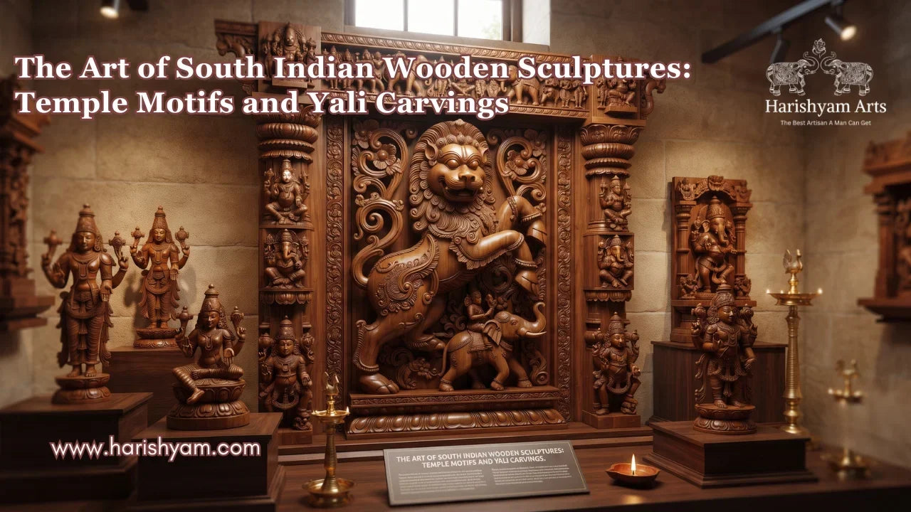The Art of South Indian Wooden Sculptures: Temple Motifs and Yali Carvings