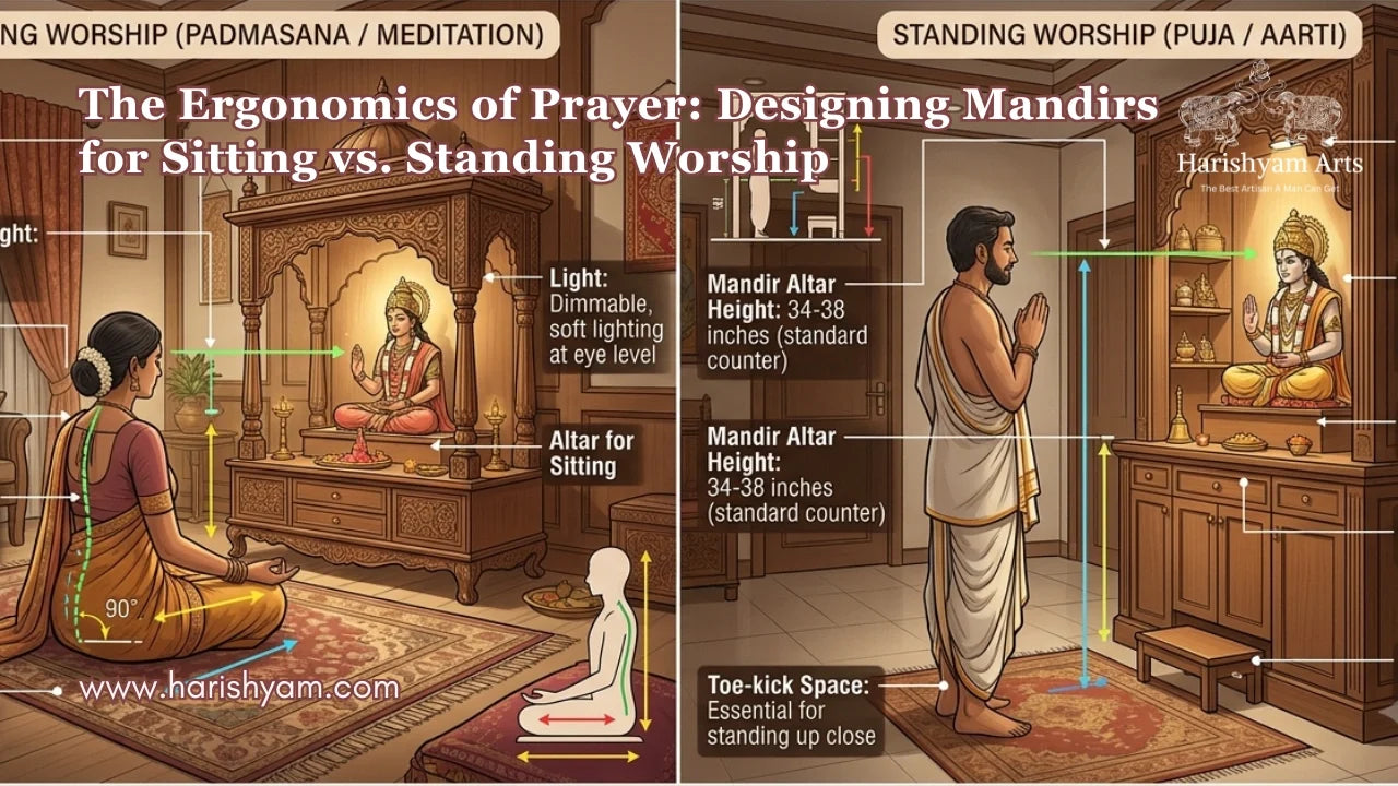 The Ergonomics of Prayer: Designing Mandirs for Sitting vs. Standing Worship