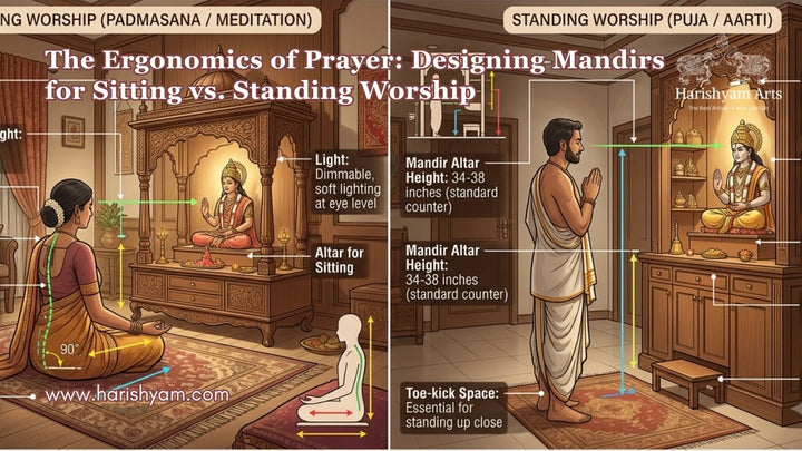 The Ergonomics of Prayer: Designing Mandirs for Sitting vs. Standing Worship