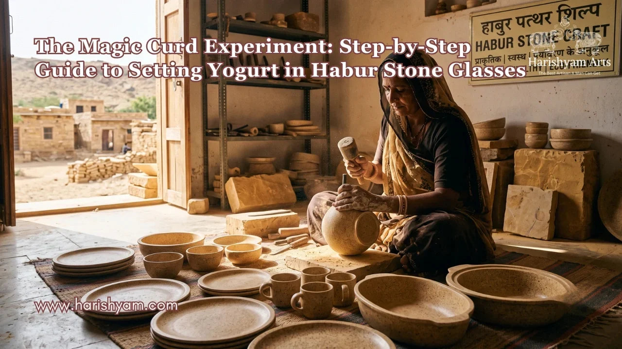 The Magic Curd Experiment: Step-by-Step Guide to Setting Yogurt in Habur Stone Glasses