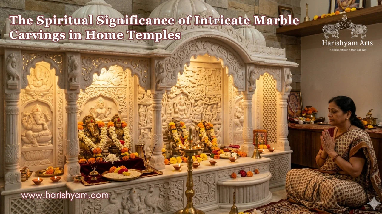 The Spiritual Significance of Intricate Marble Carvings in Home Temples