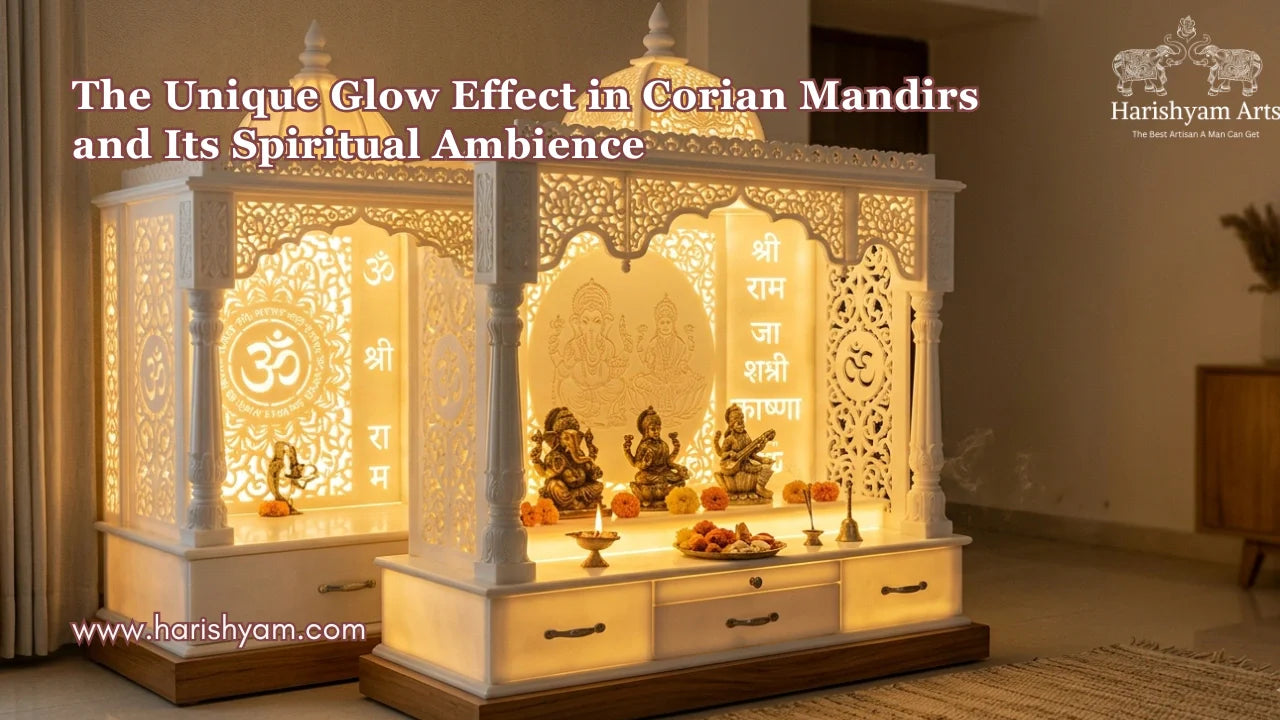 The Unique Glow Effect in Corian Mandirs and Its Spiritual Ambience