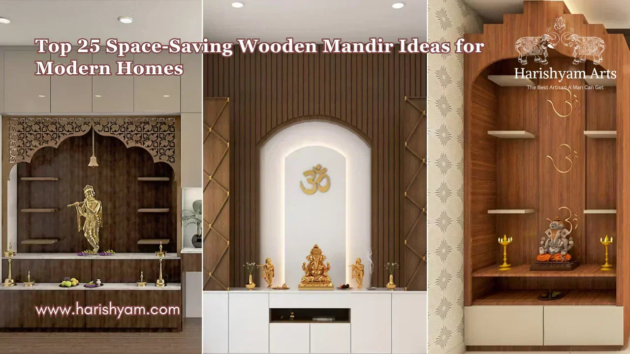 Top 25 Space-Saving Wooden Mandir Ideas for Modern Homes