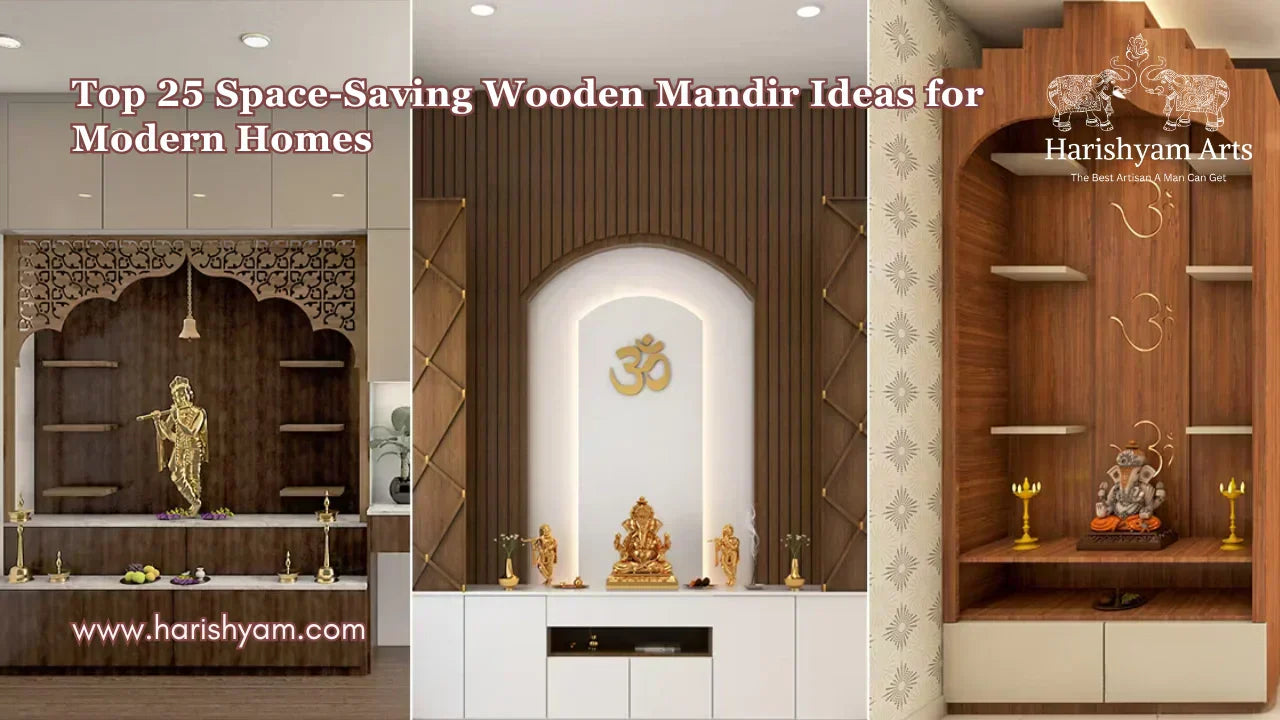 Top 25 Space-Saving Wooden Mandir Ideas for Modern Homes