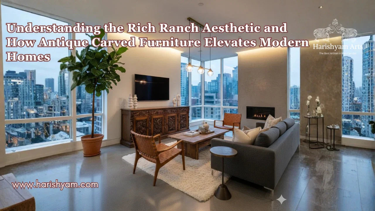 Understanding the Rich Ranch Aesthetic and How Antique Carved Furniture Elevates Modern Homes