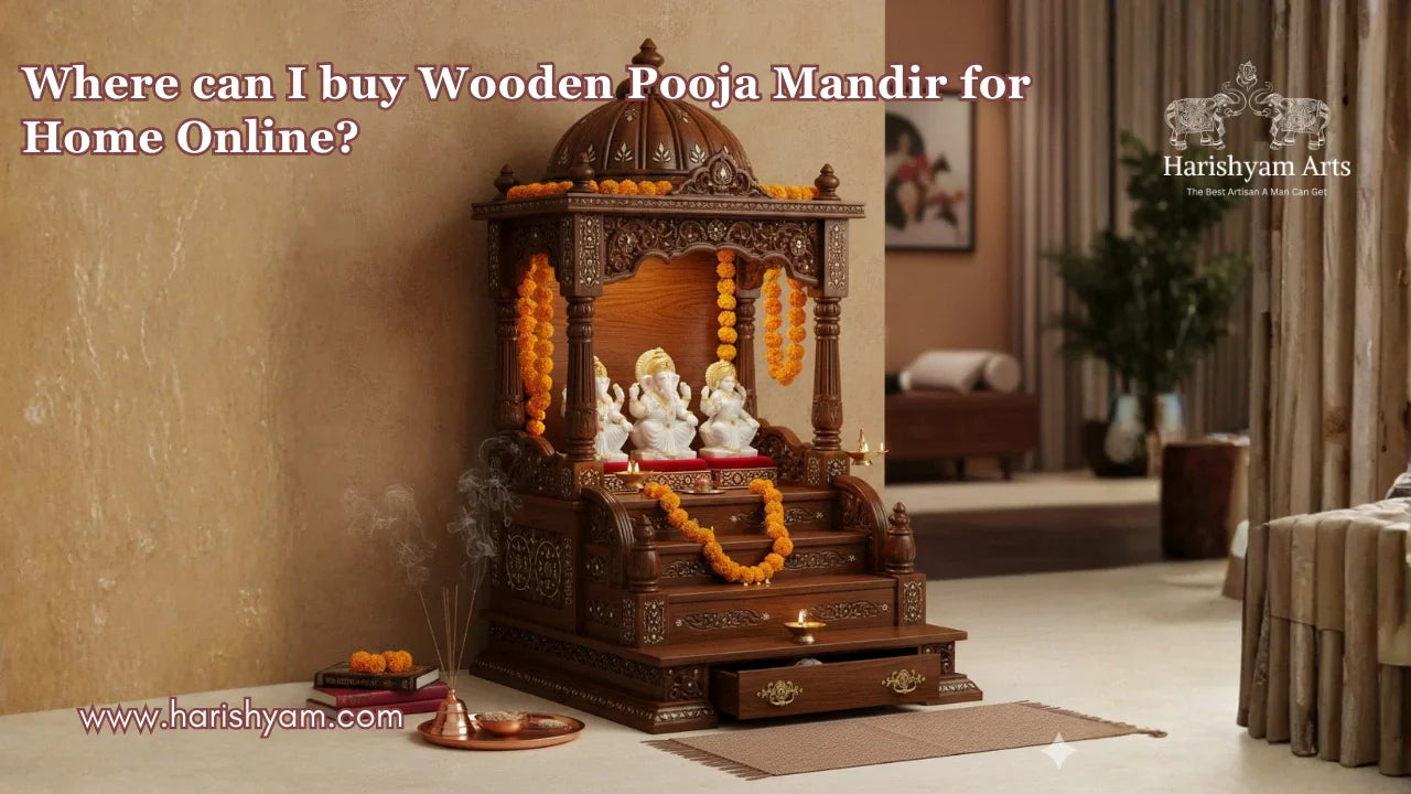 Where Can I Buy Wooden Pooja Mandir for Home Online?