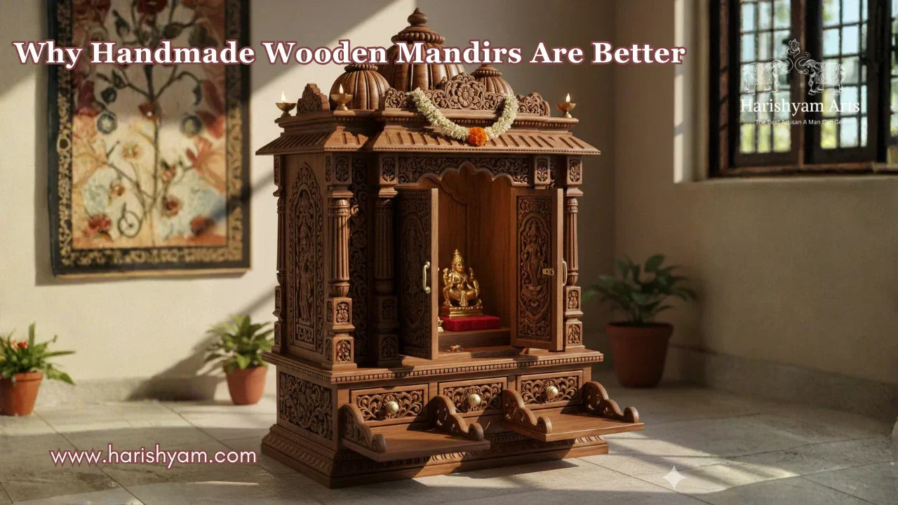 Why Handmade Wooden Mandirs Are Better