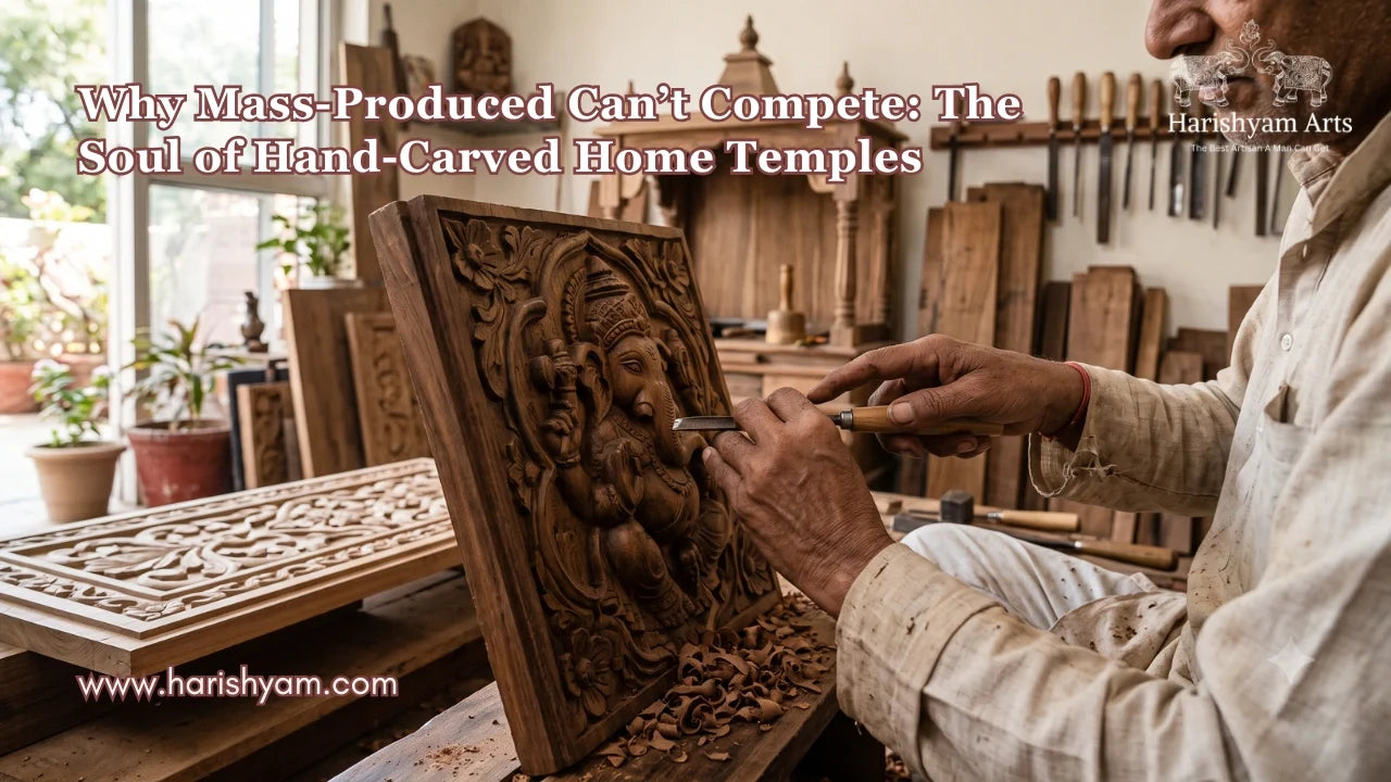 Why Mass-Produced Can’t Compete: The Soul of Hand-Carved Home Temples