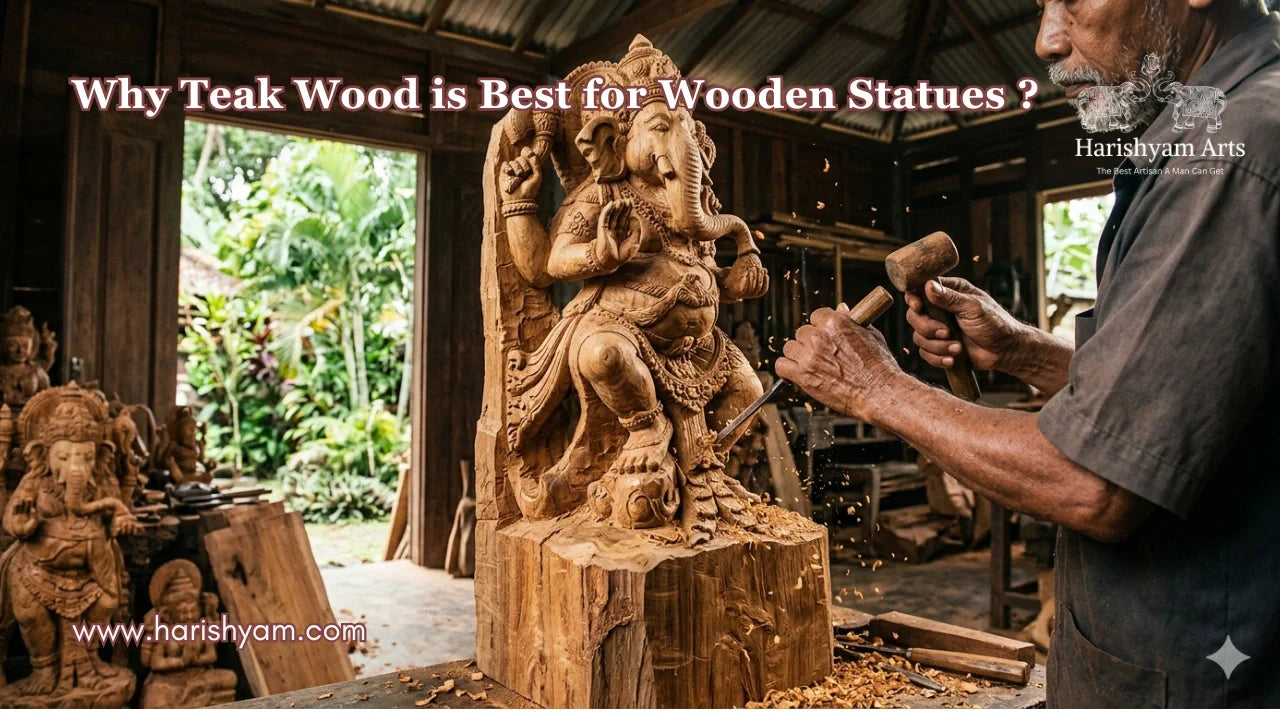 Why Teak Wood is Best for Wooden Statues