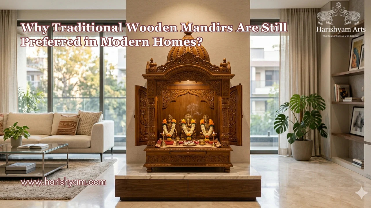 Why Traditional Wooden Mandirs Are Still Preferred in Modern Homes