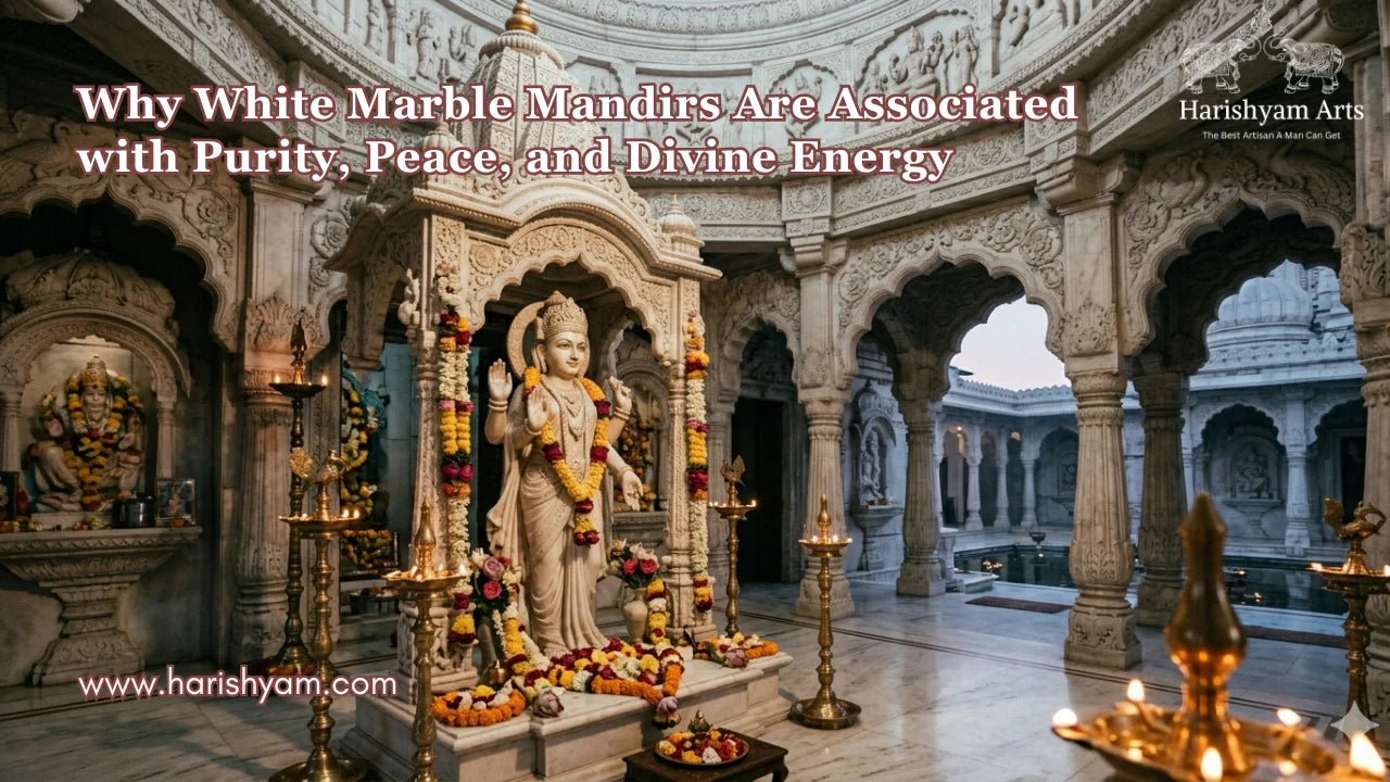 Why White Marble Mandirs Are Associated with Purity, Peace, and Divine Energy