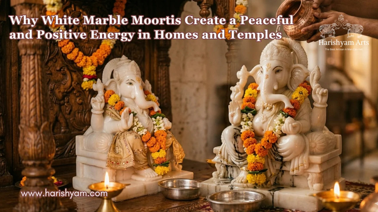 Why White Marble Moortis Create a Peaceful and Positive Energy in Homes and Temples