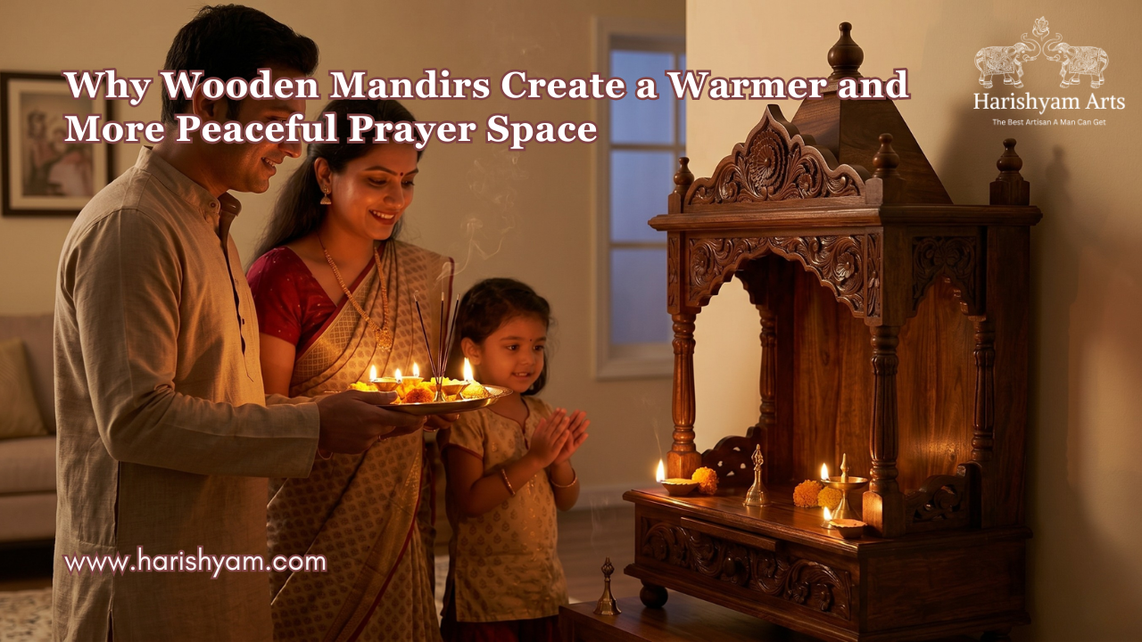 Why Wooden Mandirs Create a Warmer and More Peaceful Prayer Space
