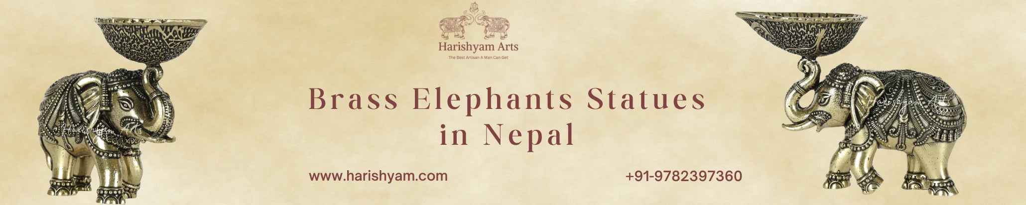 Buy Brass Elephants Statues in Nepal
