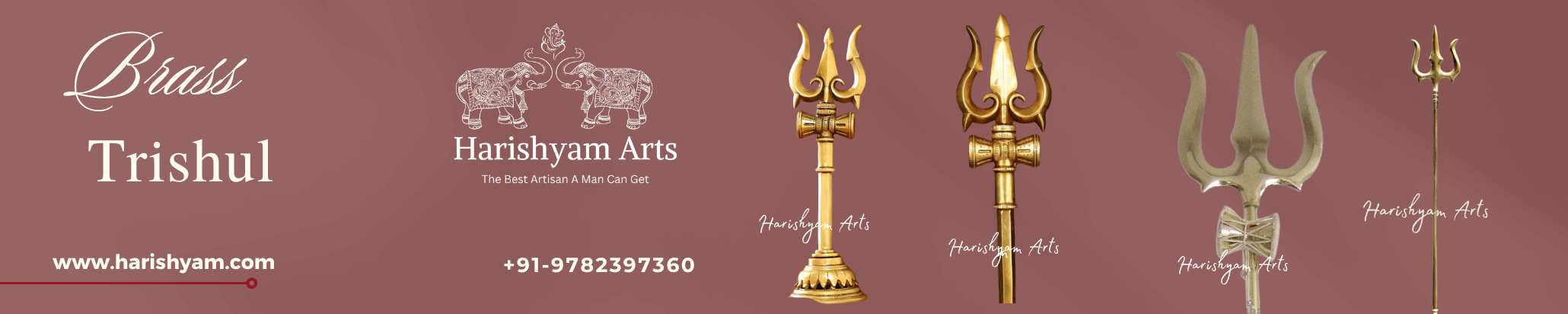 Brass Trishul