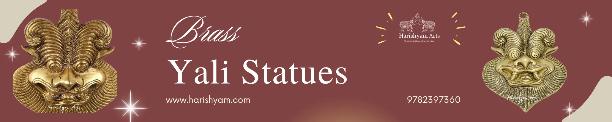 Brass Yali Statues