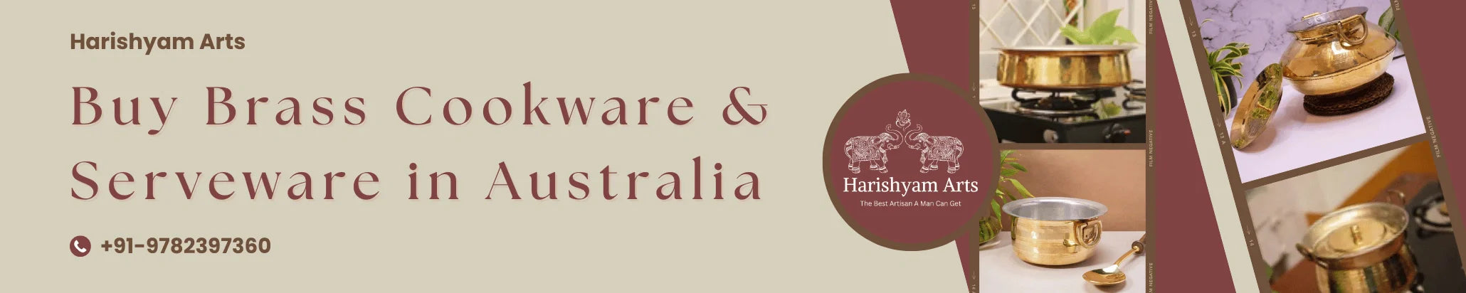 Buy Brass Cookware and Utensils in Australia
