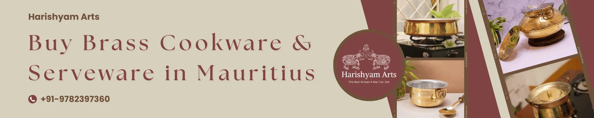 Buy Brass Cookware and Utensils in Mauritius