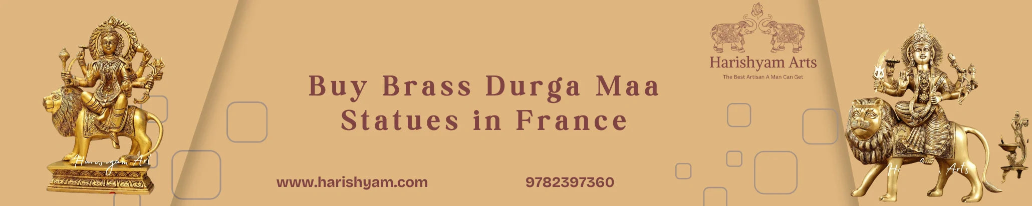 Buy Brass Durga Maa Statues in France