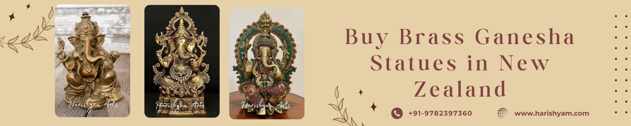 Buy Brass Ganesa Statues in New Zealand