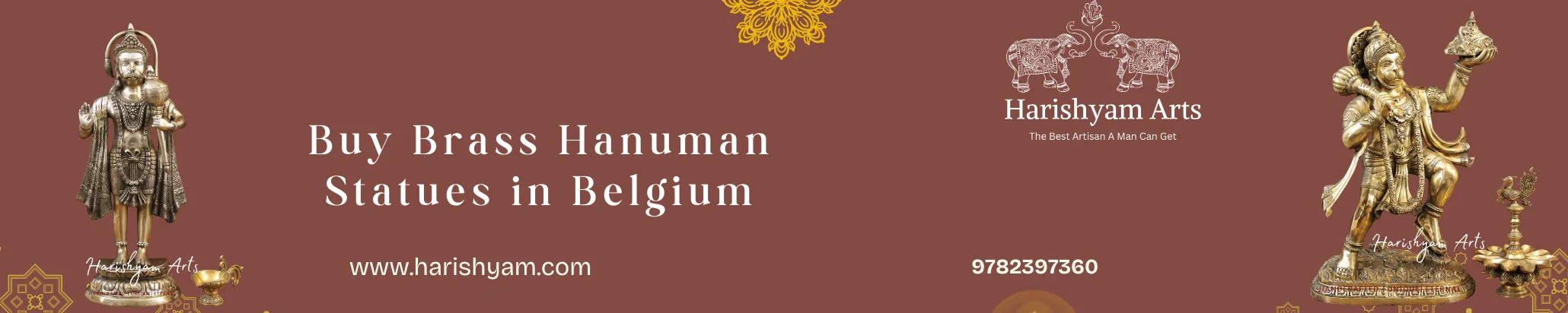 Buy Brass Hanuman Statues statue in Belgium