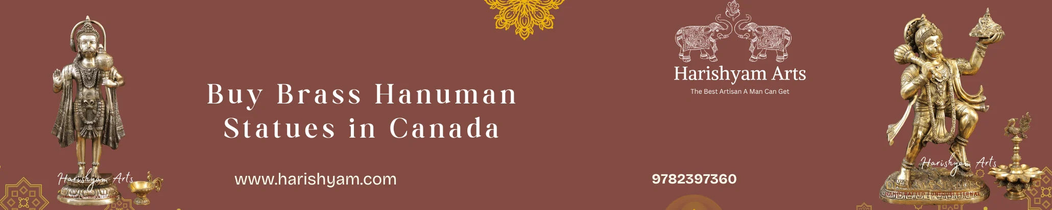 Buy Brass Hanuman Statues statue in Canada