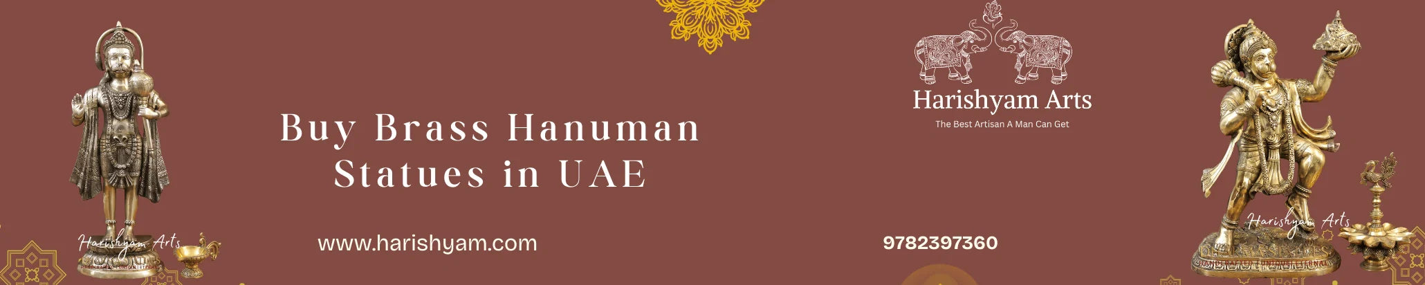 Buy Brass Hanuman Statues statue in UAE