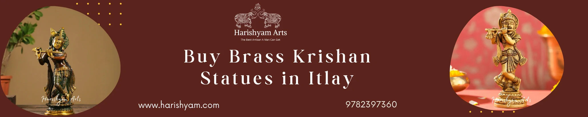 Buy Brass Krishna Statues in Itlay