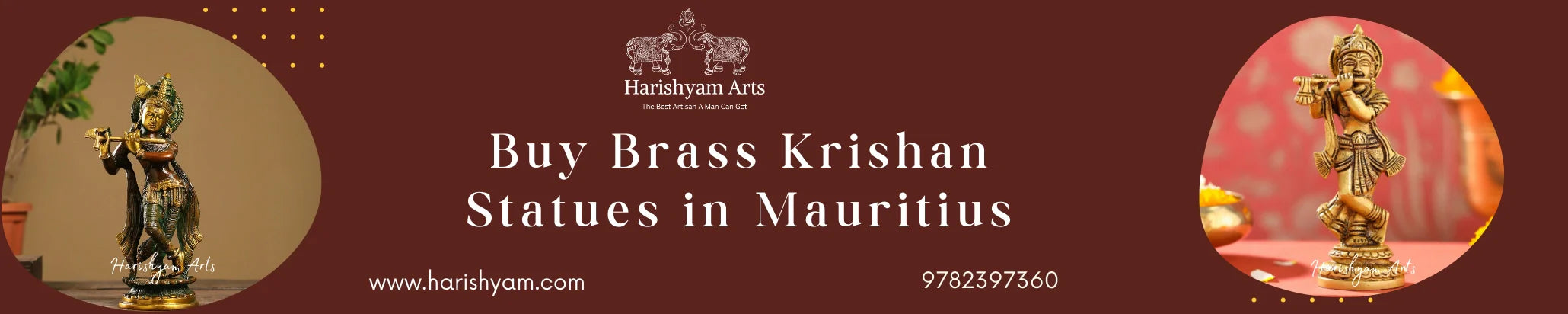 Buy Brass Krishna Statues in Mauritius