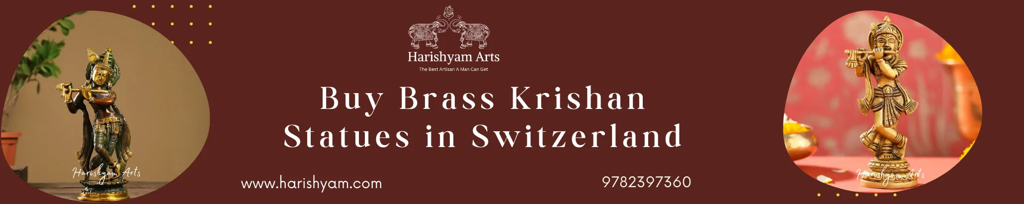 Buy Brass Krishna Statues in Switzerland