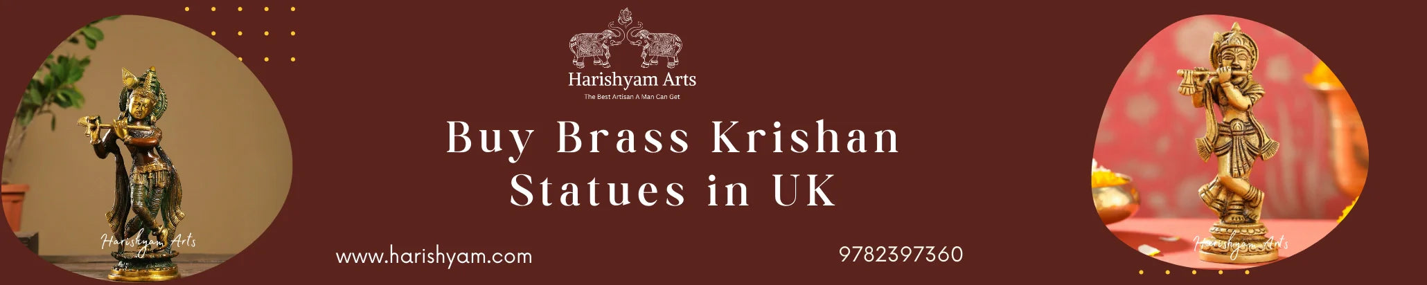 Buy Brass Krishna Statues in UK