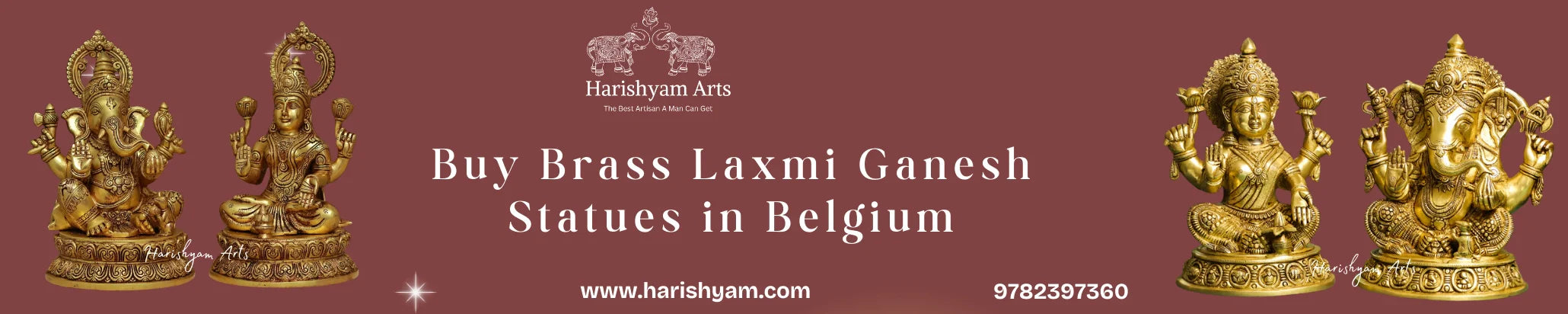 Buy Brass Laxmi Ganesh Statues  in Belgium