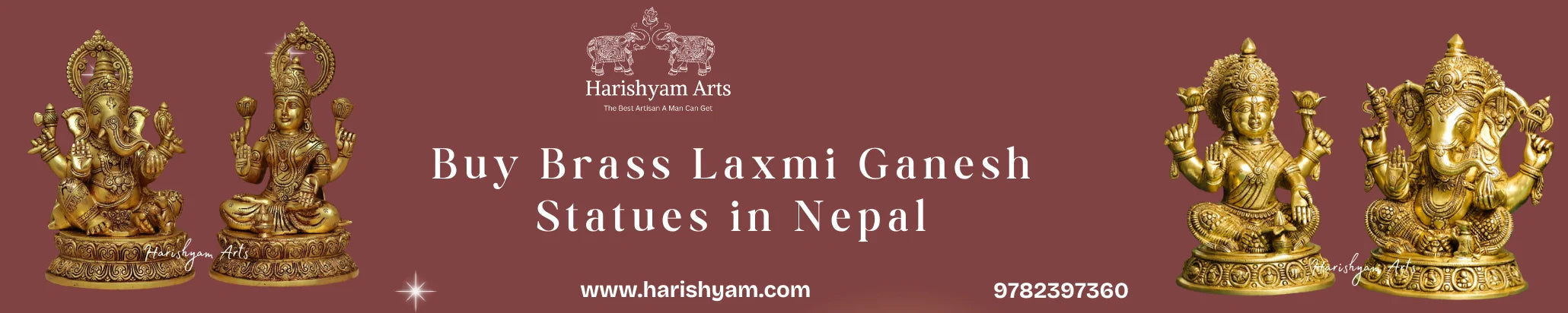 Buy Brass Laxmi Ganesh Statues  in Nepal