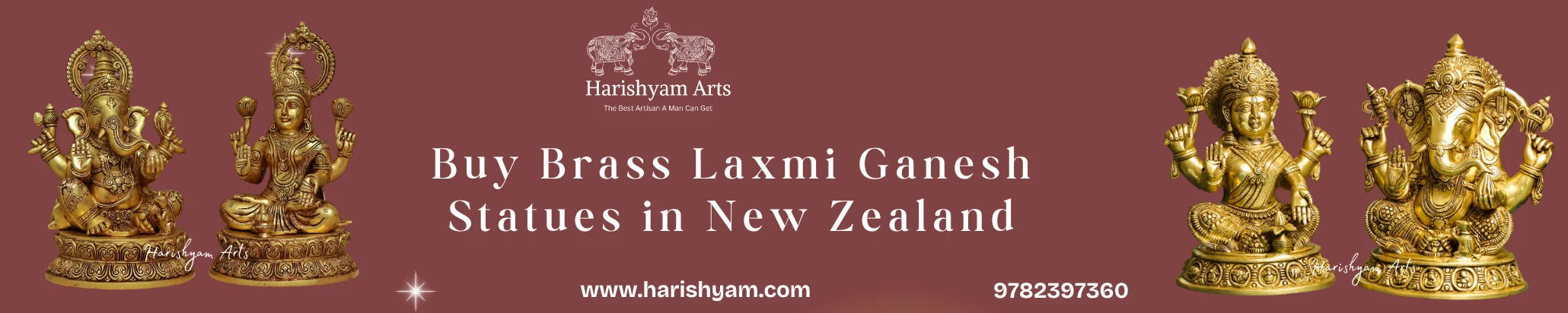 Buy Brass Laxmi Ganesh Statues  in New Zealand