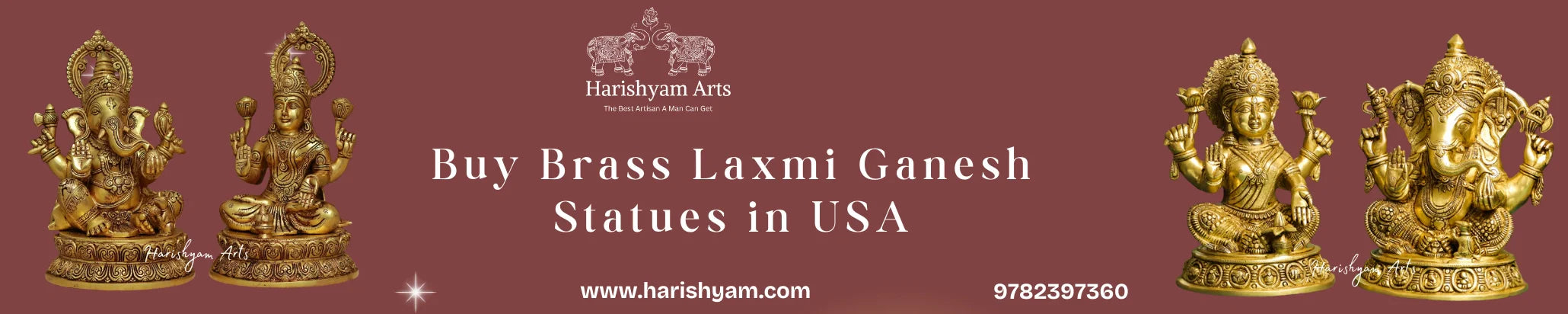 Buy Brass Laxmi Ganesh Statues  in USA